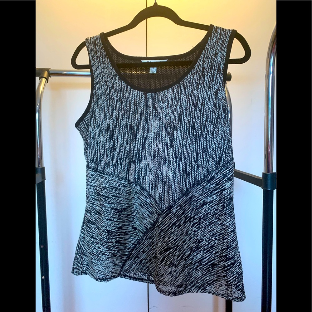Black tunic, sleeveless